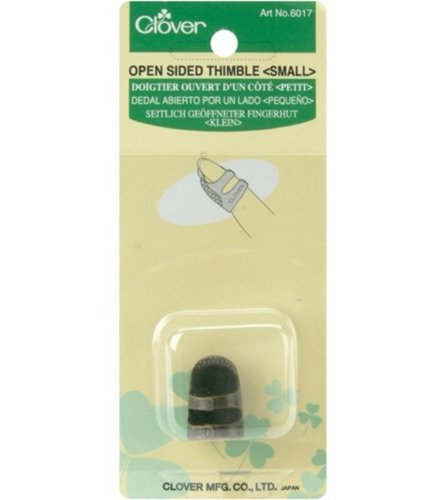 Clover Metal Open-Sided Thimble, Small - style: Open Small