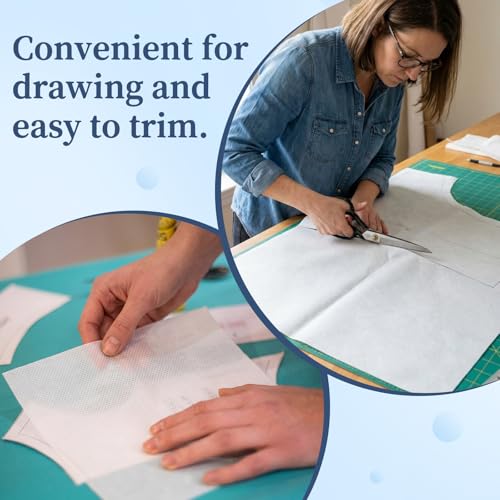 YooNotee Non Woven Precut Pattern Drafting Paper for Sewing, 46 in X 4 yd - size: 46 in X 4 yd