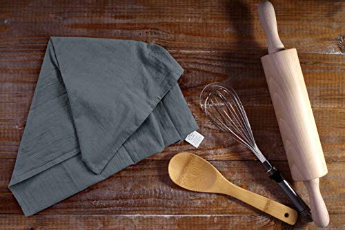 Utopia Kitchen Light Grey Flour Sack Towels [6 Pack-28 x 28 in] 100% Cotton - color: Light Grey, size: 6 Pack