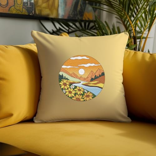 Peacoblue Beautiful Scenery Stick and Stitch Embroidery Patterns - color: Beautiful Scenery