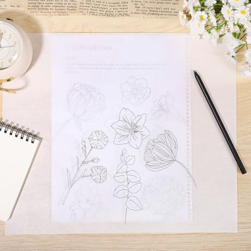 Tracing Paper Roll 17 in × 50 yd, White Translucent for Sewing, Drawing - size: 17in x 50yd