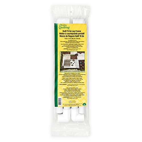 Dritz 3128 Quilt-N-Go Quilter's Lap Frame, 14 x 14-Inch , White