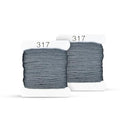 Embroidery Floss Kit and Refills - Cotton Threads - DMC Color Coding for Cross Stitch, String Crafts, Friendship Bracelets - color: 317 Dark Gray