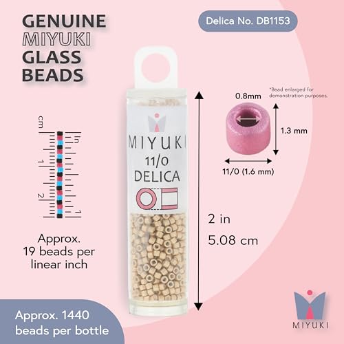 Miyuki Delica Seed Beads - color: DB1153 - Semi-Matte Galvanized Mead