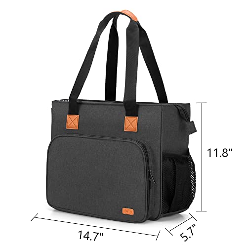 LUXJA Embroidery Project Carrying Bag, Black - color: Black