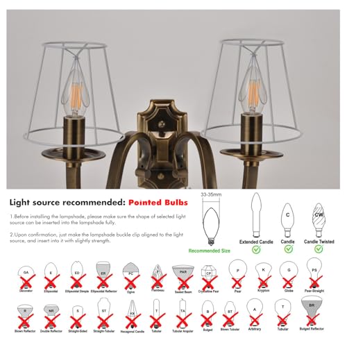 Fuloon Small Lamp Shades Clip on Bulb, Modern European Style Mini Lamp Shades for Chandelier, French Country White Chandelier Lampshades, 3.5x5.1x5.5 in, 6 Pack (Linen White) - color: Linen White, size: 6 Pack