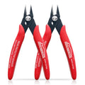 Small Wire Cutters, 2 PACK, 5 Inch, Micro Flush Cutter, Snips - color: 2 Pack