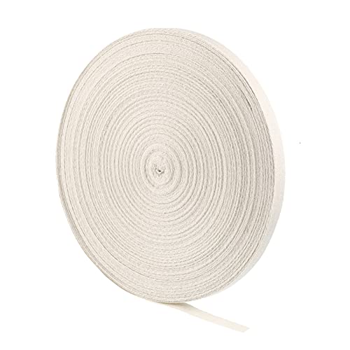 Willbond 100% Cotton Twill Tape 1/2 Inch X 25 Yards Herringbone,None - color: Beige, size: 1/2 Inch, 82 Yards