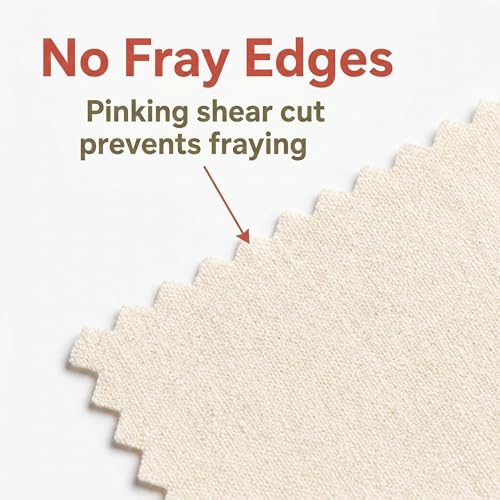 iNee Embroidery Fabric Squares Cotton, 10 Squares of 10 x 10-inch, Cream - color: Cream