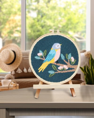 TINDTOP Punch Needle Kits, DIY Punch Embroidery Kits - color: Set E