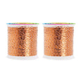 Mandala Crafts Metallic Copper Embroidery Floss for Sewing, 218 Yard Spool - color: Copper, size: 200M 218 Yards