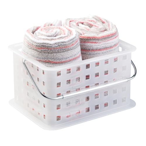 iDesign Small Shower Caddy, Clear Frost - color: Clear Frost, style: Pack of 1