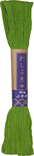 Yokota Sashiko Thread 40m 5x1 (Light Green) - color: Light Green
