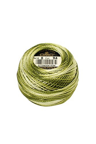 DMC 116 8-94 Pearl Cotton Thread Balls, Light Green, Size 8