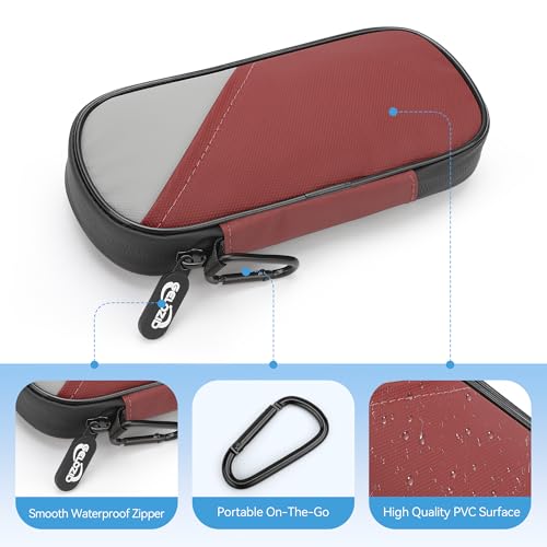Gelozid Insulin Cooler Travel Case with 2 Reusable Ice Packs, Red & Gray - color: Red with Gray, size: Cooler Case