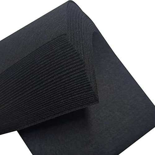 Jtnohx Stiff Felt Sheets, 32 Pcs Felt Fabric, 7"×11.3" Color Felt for Crafts, Craft Felt Square for Sewing (Black) - color: Black