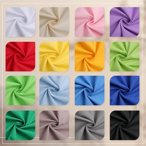 Black Cotton Fabric, Natural 100% Cotton Poplin Fabric by The Yard 59 Inches Wide Lining Fabric for Sewing Apparel Cloth Soft Embroidery Quilting, 2 Yard - color: Black, size: 2 Yards