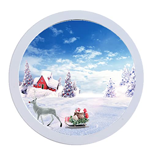 Round Photo Frame Wooden Wall Hanging Picture Frames for Home Office Wall Decor (White, 10 inch) - color: White, size: 10 inch