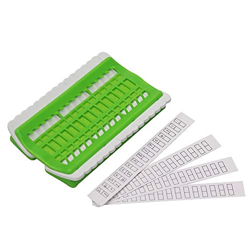 D&D Floss Organizer Embroidery Kit Cross Stitch Tool, 30 Positions Thread Organizers, Plastic & Foam, Green - color: green