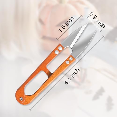 9 Pcs Sewing Scissors Thread Snips, 4.1 Inch Yarn Snips, High-Carbon Steel, Thread Cutter Scissors for Stitch, Knitting, Mini DIY Supplies, Crafts - color: Grey/Pink/Orange