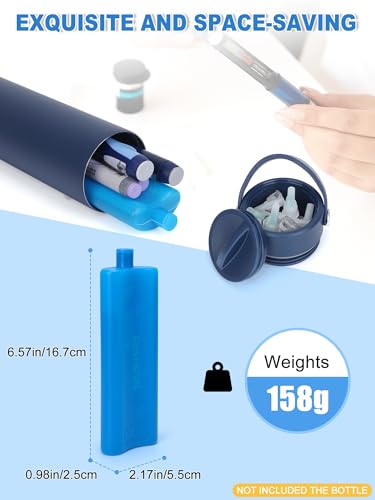 YOUSHARES Ice Packs for Insulin Cooler Travel Case, TSA Approved Ice Box for Medicine Travel Cool Bag, Keep Insulin Pen Cooling 24h for Diabetic Supplies (2PCS) - color: 02 Dual Pack