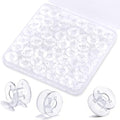 LOKUNN 50 Pcs Bobbins for Sewing Machine Plastic Bobbins for Sewing - size: 50 Pcs