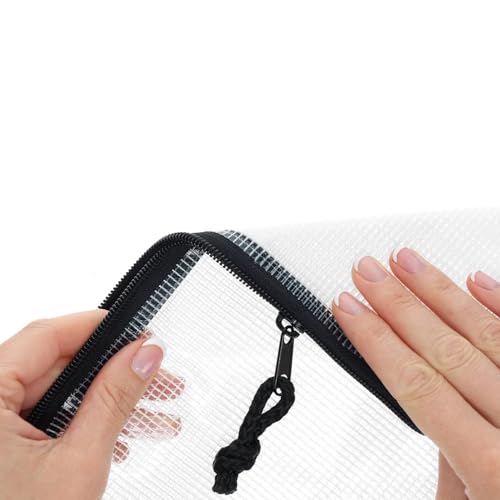 PRO ART Mesh & Vinyl Zipper Bag W/Handle 12x16 - size: 12-inch x 16-inch Mesh Bag with Zipper and Handle