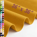 Large Felt Fabric Sheet 36 x 36 Inch, 1.6mm Thick (Gold) - color: Gold
