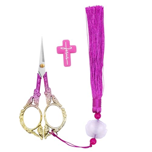 4.5" Professional Stork Scissors, Stainless Steel Shears with Cover - style: Modern