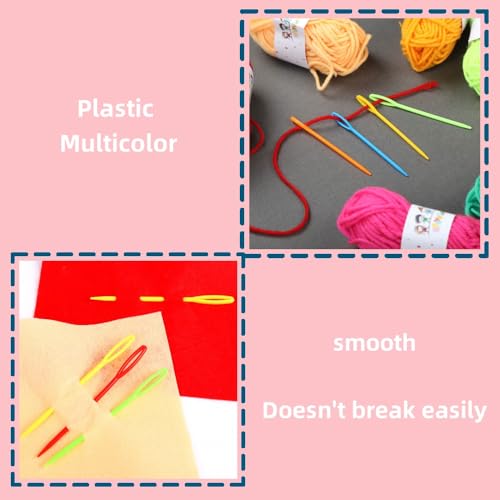 Hilsayum 25Pcs Yarn Needles Set with Box,Curved Darning Needles for Yarn