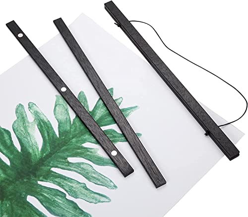 WITCOLOR Magnetic Poster Hanger Frame 28x22 28x20 28x40 Poster Frame 28 Inch Wide 1 Pack Magnetic Hanging Frame Black Wood 28" Wide Magnetic Poster Hanger Picture Frame - color: Teak Black, size: 28 Inch