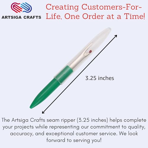 Coats & Clark Sewing Thread Metallic Embroidery Thread 125 Yards (3-Pack) Silver S990-9420-3P with Seam Ripper - color: S990-9420-Silver