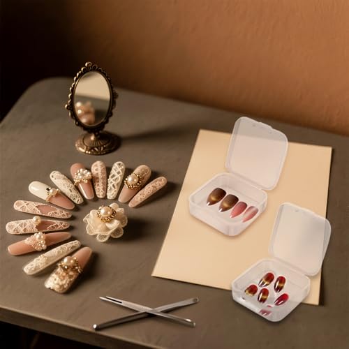 Guyuyii 30 Clear Plastic Bead Storage Containers with Hinged Lids & Labels - size: 31 Pcs