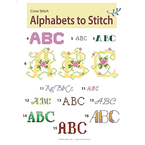 Alphabets to Stitch- Find the Perfect Alphabet to Personalize your Cross Stitch Projects