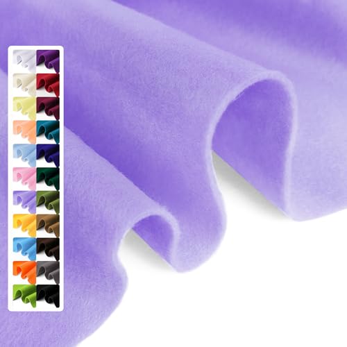 Lavender Soft Felt Sheet, 18" x 36", 1.6mm Thick Acrylic Felt Fabric - color: Lavender, size: 18 inch x 36 inch