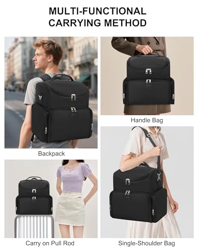 Relavel Tattoo Travel Case with 4 Inner Removable Pouches, Black - color: Black, size: Medium