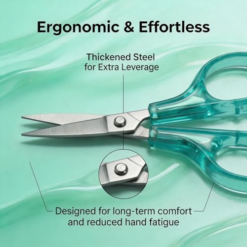 PAFASON Small Travel Sewing Embroidery Scissors Set Curve Straight Tip - style: Contemporary