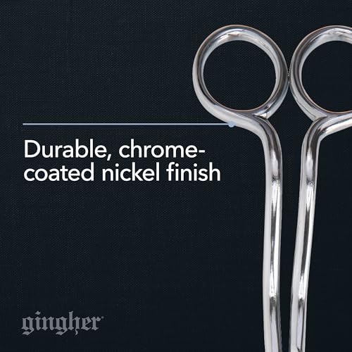 Gingher 6" Double-Curved Embroidery & Applique Scissors for Crafting - style: 6" Embroidery - Double Curved