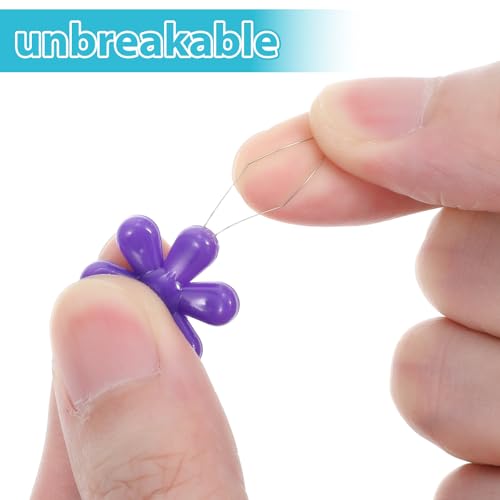100 PCS Flower Shaped Needle Threaders for Sewing, Multicolor Embroidery Threader, Flower Head Needle Threader for Cross Stitch Sewing Quilting Embroidery Craft