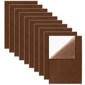 Bonsicoky Brown Self Adhesive Felt Sheets, 10 Pack, A4 Size (8" x 12") - color: Brown