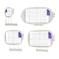 Sew Tech 4pcs Embroidery Hoop for Brother, 1x2.5 4x4 5x7 6x10in Frame Set - size: 4in1 - B