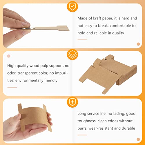 Gueevin 200 Pcs Ribbon Spool Organizer Cardboard Thread Holder Cards
