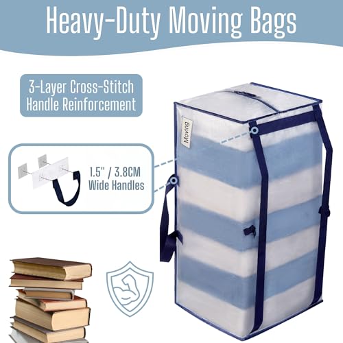 VENO 16 Pack Heavy Duty Moving Bags with Backpack Straps, Zippers & Handles, Extra Large Packing Bags for College Dorm Essentials, Moving Supplies Alternative to Cardboard Moving Boxes - color: Clear, size: 16 Pack