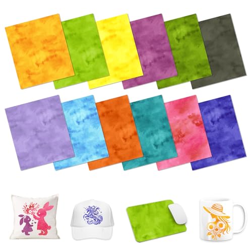 HTVSTD Texture Sublimation Transfer Ink Paper 12 Sheets 12 * 10in - color: Leopard-8