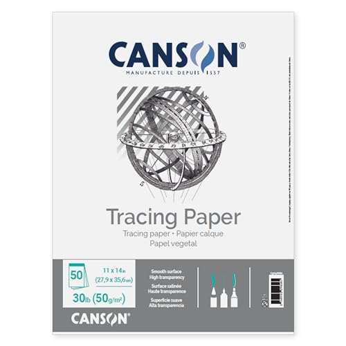 Canson Tracing Paper, 9" x 12", 50 Sheets/Pad, 1 Pad - size: 9x12 inch