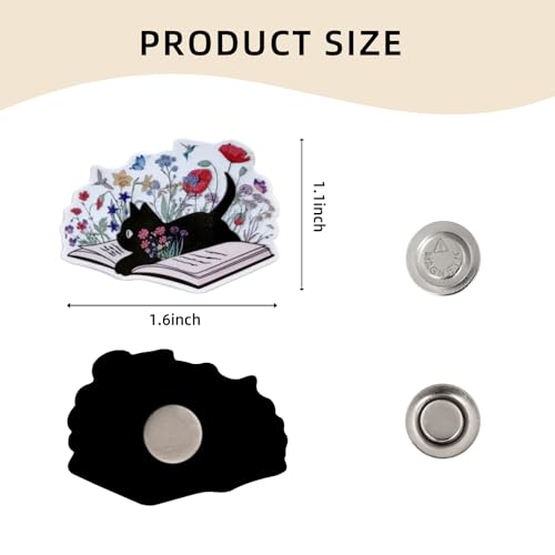 Funny Black Cat Needle Minder, Needle Minder Magnet, Magnetic Needle Nanny Needlework Accessories