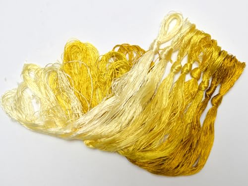 100% Mulberry Silk Embroidery Thread 8 Colors 22m Each (63) - color: 63