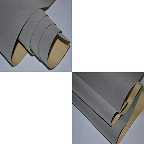 Mesheshe 2PCS Self Adhesive Felt Sheets, DIY Felt Adhesive Sheet for Art & Crafts, Peel and Stick Felt for Drawer/Jewelry Box Felt Liner, Solid Color Felt Wallpaper (14.6" x 39.4", Grey) - color: Gray