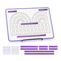 BABYSHEEP Knitting Pattern Holder with 8 Replacement Magnets & Velcro - color: Purple-velcro