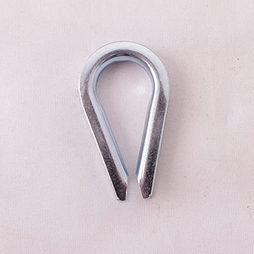Wire Rope Thimble, for Wire Rope Dia. 1/8 in, Carbon Steel - size: 1/8“